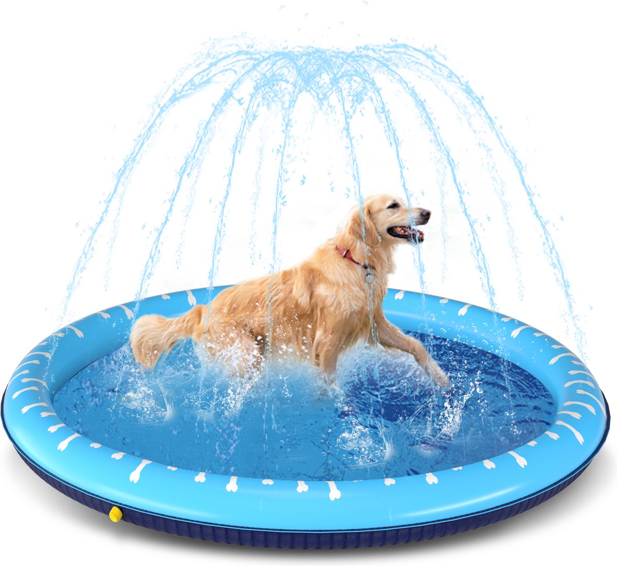 Nobleza Zwembad Hond - Ø140cm - Dierenzwembad - Blauw