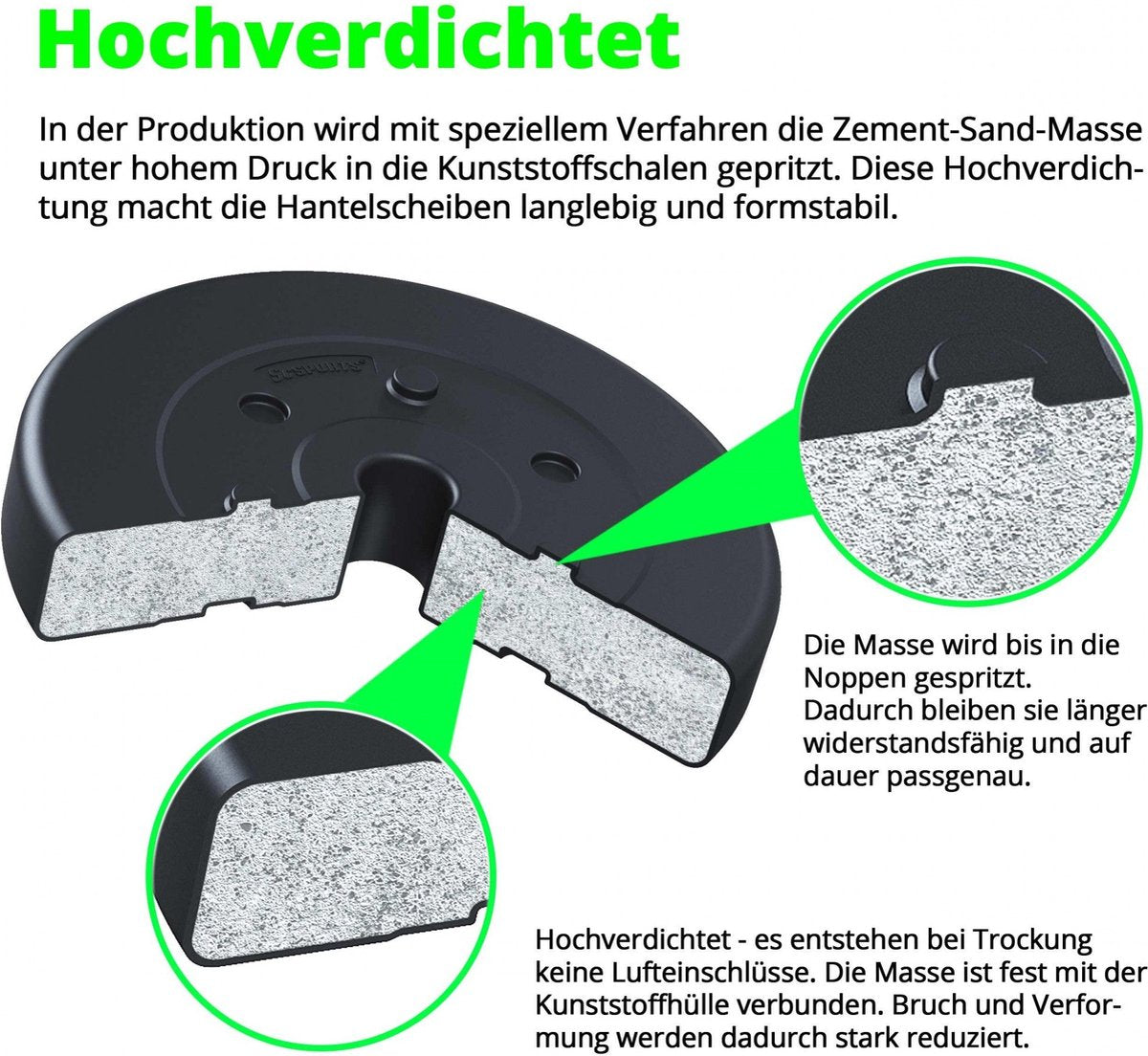 Halterschijven - Halter gewichten - 30 mm - 30kg kg - ScSPORTS®