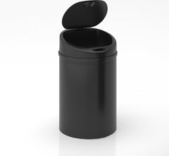 Jago Prullenbak met Sensor - Afvalbak - Vuilnisbak - RVS - LED-Display - 30 Liter - Zwart