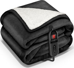 Elektrische deken - Warmtedeken - 1 persoons - 160x120 cm - Zwart - Sinnlein®