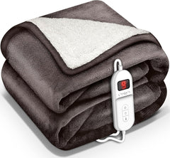 Elektrische deken - Warmtedeken - 2 persoons - 180x200 cm - Bruin - Sinnlein®