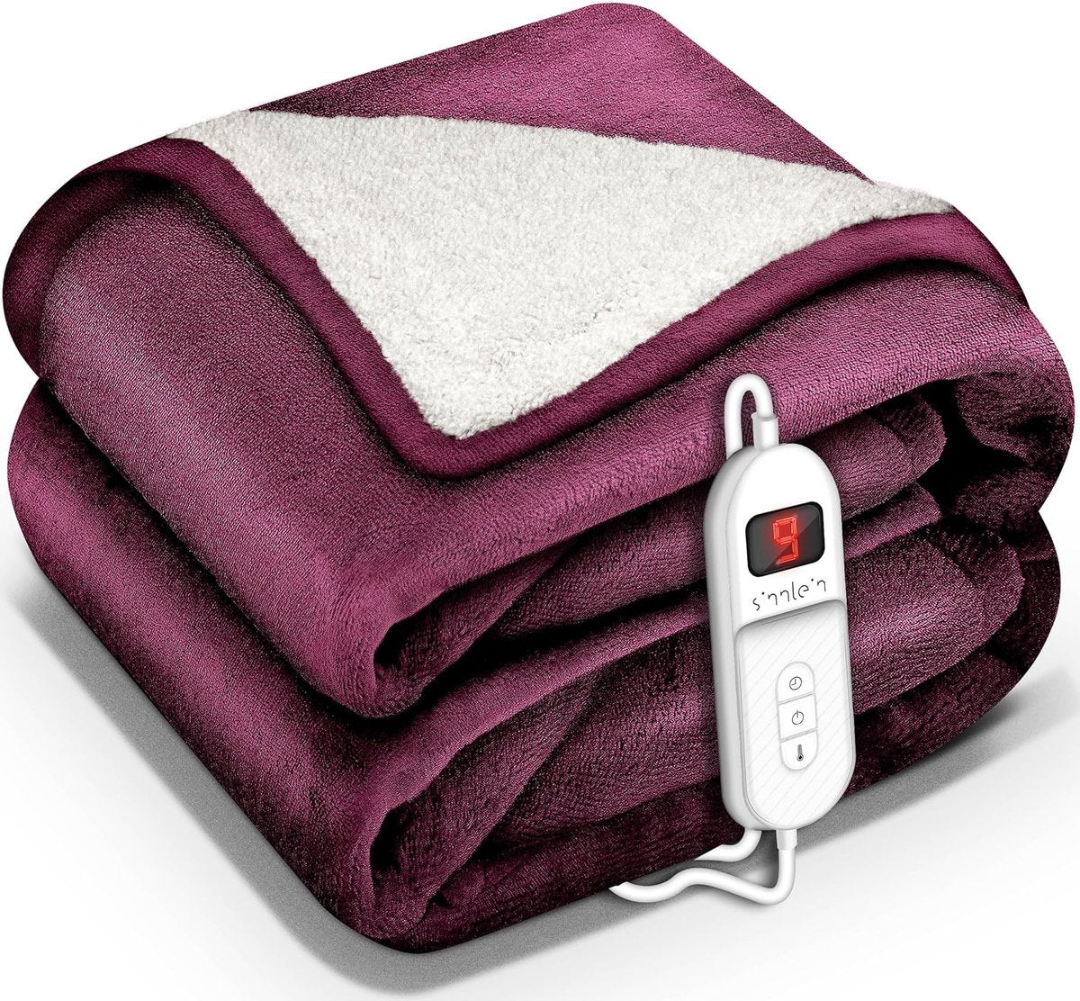 Elektrische deken - Warmtedeken - 2 persoons - 200x180 cm - Rood - Sinnlein®