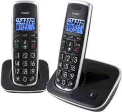 Huistelefoon senioren - Senioren telefoon - Vaste lijn - Zwart - Fysic FX-6020 •