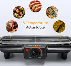 Grillplaat - Teppanyaki Bakplaat - Tafelgrill - Gourmetstel - 2000W - Zwart - Aigostar