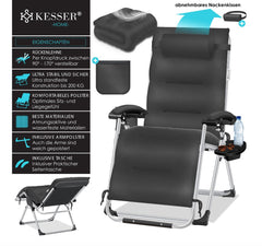 KESSER® ligstoel, opvouwbare tuinligstoel, extra breed & weerbestendig