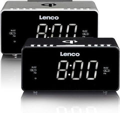 Wekkerradio - Digitale wekker - Alarmklok - Zwart - Lenco •