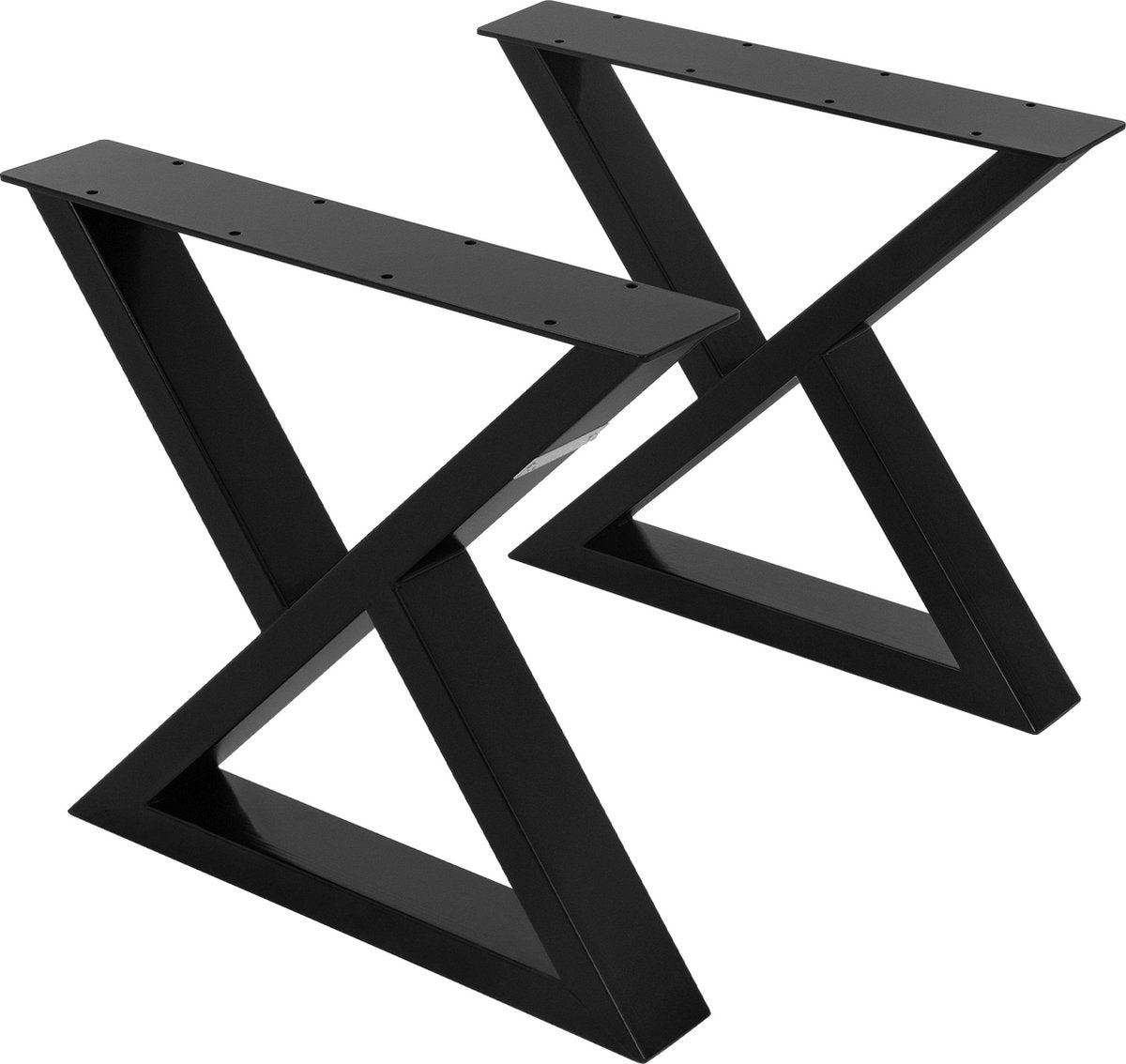 Tafelpoten salontafel - Metaal - 43x40 cm - Zwart - ML-Design •