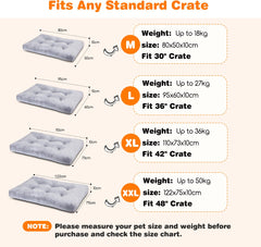 Hondenmand - Hondenkussen - Hondenbed - Grijs - 122x74 cm - Nobleza •