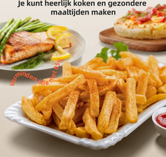 Aigostar Airfryer - Heteluchtfriteuse - 2 Liter - 1200W - Wit •