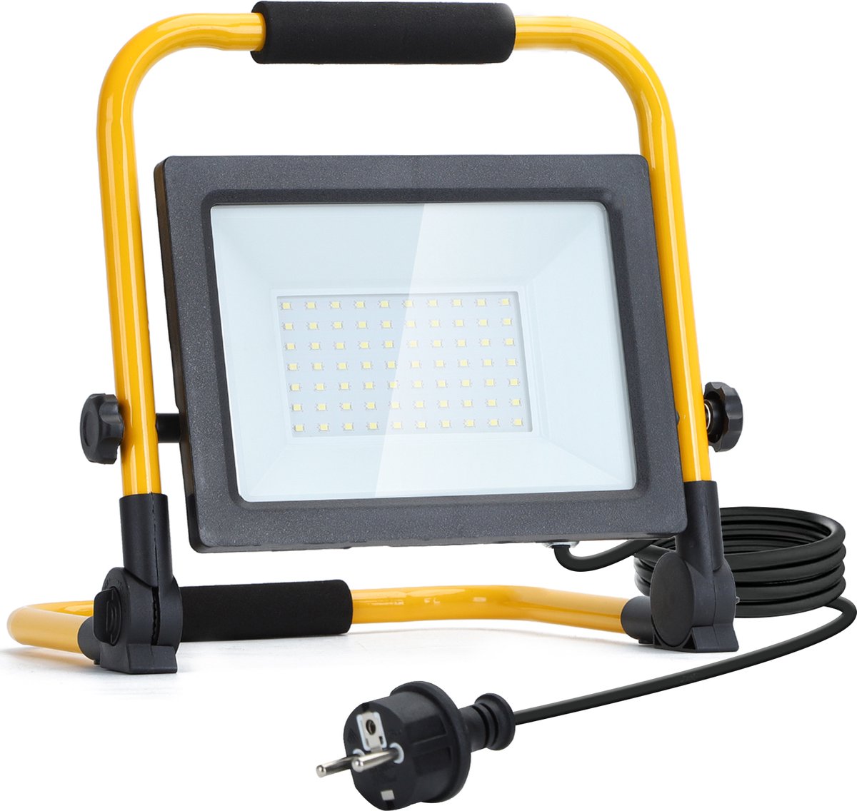 Aigostar LED Werklamp - Bouwlamp - IP44 - 50W - Geel