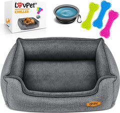 LovPet® Hondenbed - Hondenmand - 70x55x21 cm - Grijs