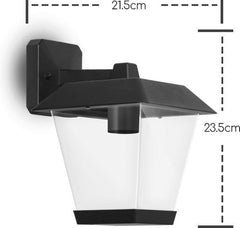 Aigostar Wandlamp - Buitenlamp - IP44 - E27 - Zwart