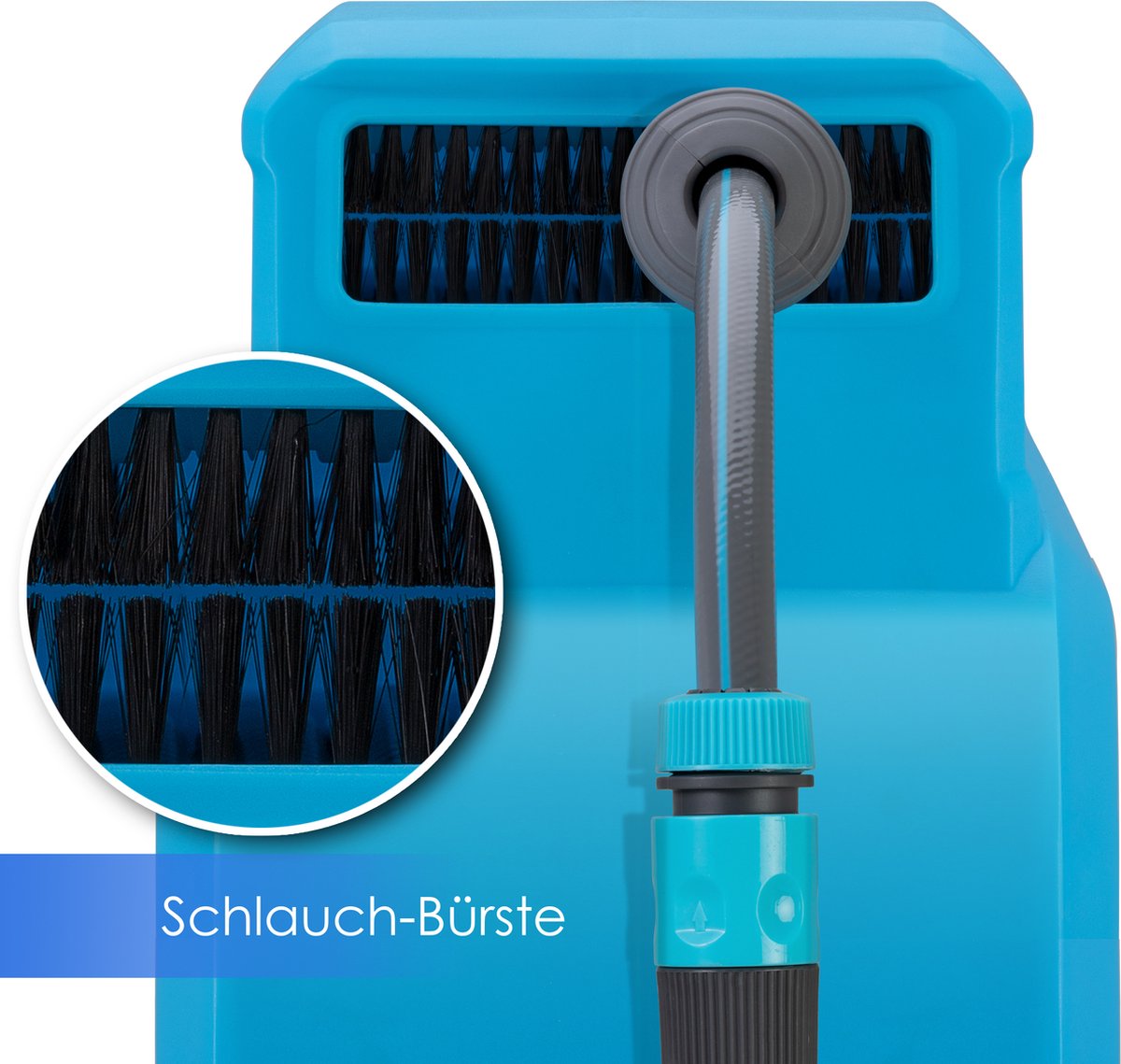 KESSER® Tuinslanghaspel Automatische Wandslangenbox inclusief 30 meter Tuinslang en Muurbevestiging - Blauw