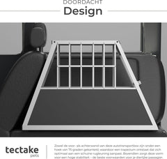 tectake® - Autobench hondenbench - Hondentransportbench - div afmetingen double of single (Single, 66 x 90 x 69,5 cm)