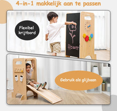 Leertoren - Keukenhulp - Learning Tower - Keukentoren - Met Glijbaan - Olvy Kids