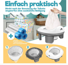 KIDIZ® Toiletbril voor kinderen - Kindertoiletbril - WC verkleiner - Antraciet