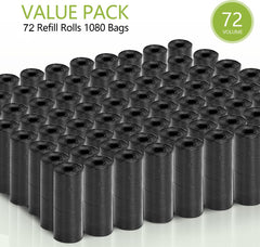 Hondenpoepzakjes - 1080 stuks - Zwart - Nobleza