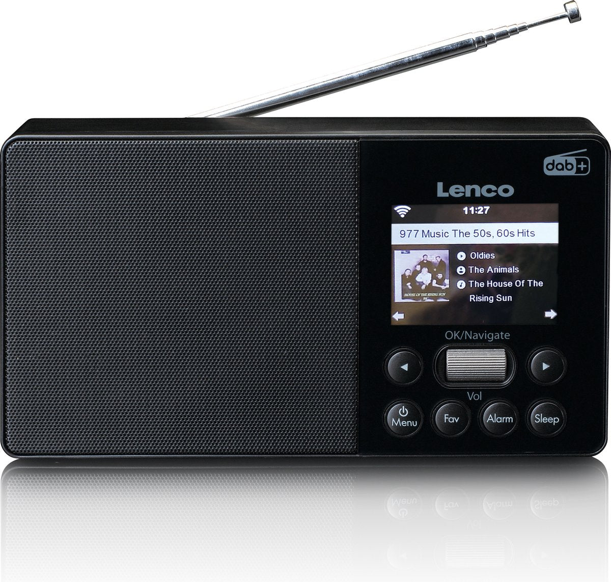 Lenco PIR-510BK - Internet, DAB+ FM draagbare Radio - Zwart •