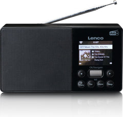 Lenco PIR-510BK - Internet, DAB+ FM draagbare Radio - Zwart •