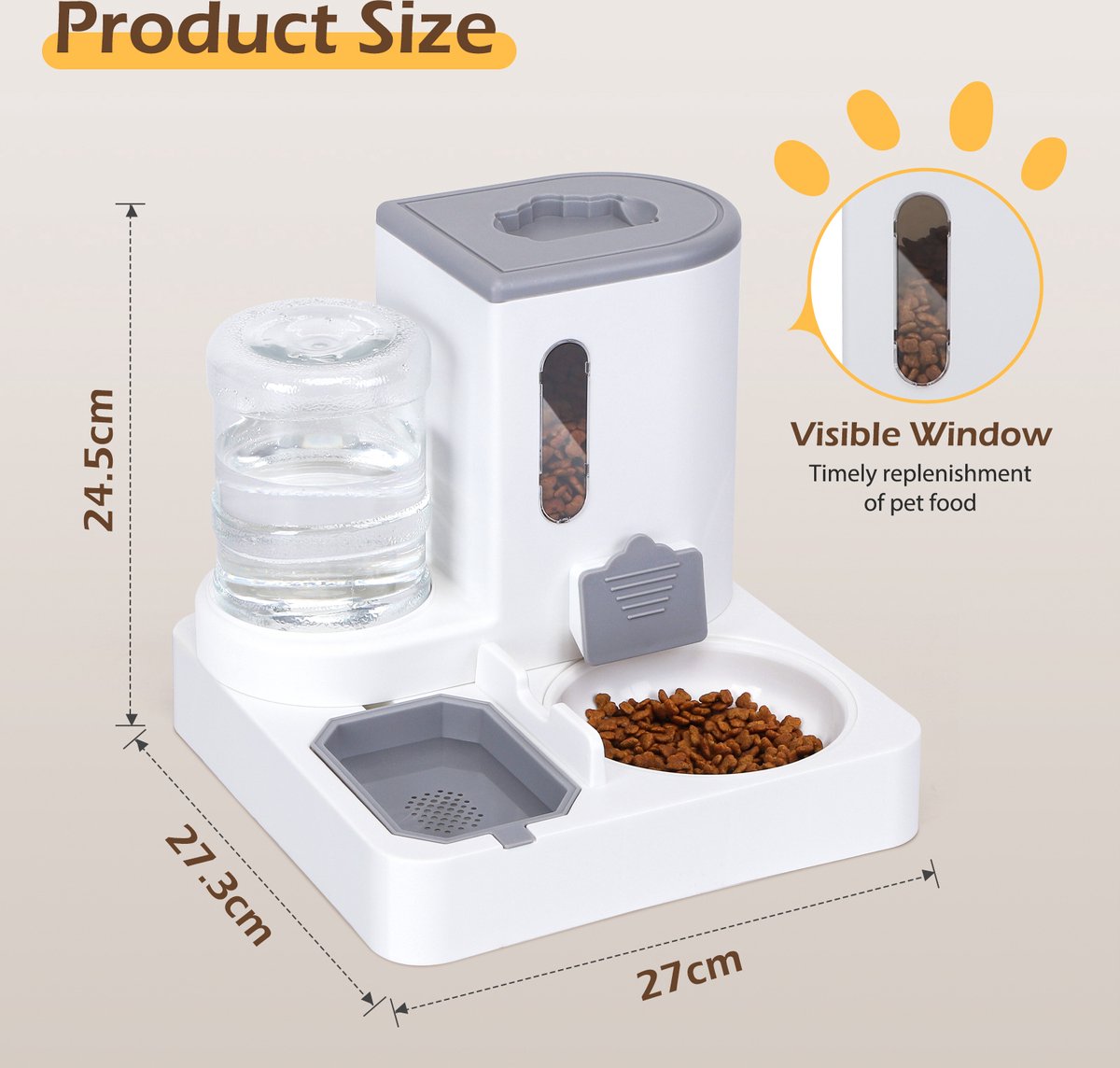 Nobleza Automatische Dierenvoederset - Set van 2 - Dier Voeder •