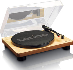 Lenco Platenspeler - Ingebouwde Speakers - Auto-stop - USB encoding - LS-50WD - Hout •