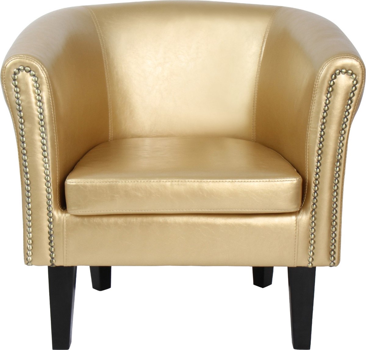 Chesterfield fauteuil - Goud - 67 x 72 x 60 cm