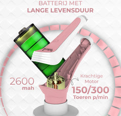 Elektrische Schoonmaakborstel – Elektrische Schrobber - Schrobborstel – Wit - GoScrub® •