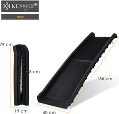 KESSER® Hondenhelling - Loopplank - Hondentrap - Opvouwbaar - Zwart