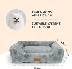 Hondenmand - Hondenkussen - Hondenbed - Grijs - 65x55 cm - Nobleza •