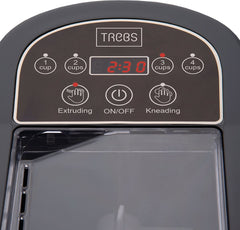 Trebs Elektrische Pastamachine - Volautomatische Pastamaker - Inclusief Pastavormen en Accessoires - 99333 - Grijs •