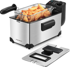Aigostar Ushas 30HEZ - Frituurpan -friteuse 3 liter - koude zone - RVS
