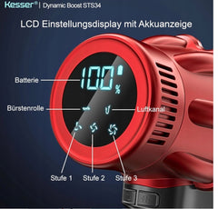 Steelstofzuiger - Draadloos - Stofzuiger Zonder zak - 30KPa - Rood - KESSER®