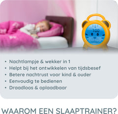 Slaaptrainer voor kinderen - Kinderwekker met Nachtlamp - Tiger - Alecto BC100TIGER •