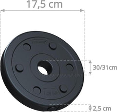 Halterschijven - Halter gewichten - 30 mm - 30kg kg - ScSPORTS®