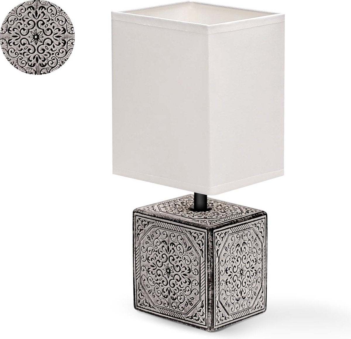 Tafellamp - Bureaulamp - Tafellamp slaapkamer - Keramiek - Aigostar