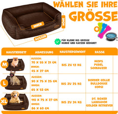 Hondenmand - Hondenkussen - Hondenbed - Bruin - 70x55 cm - LOVPET®