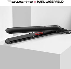 Rowenta x KARL LAGERFELD Easyliss SF161L - Stijltang - Zwart - Keramische Platen - 200°C - Limited Edition