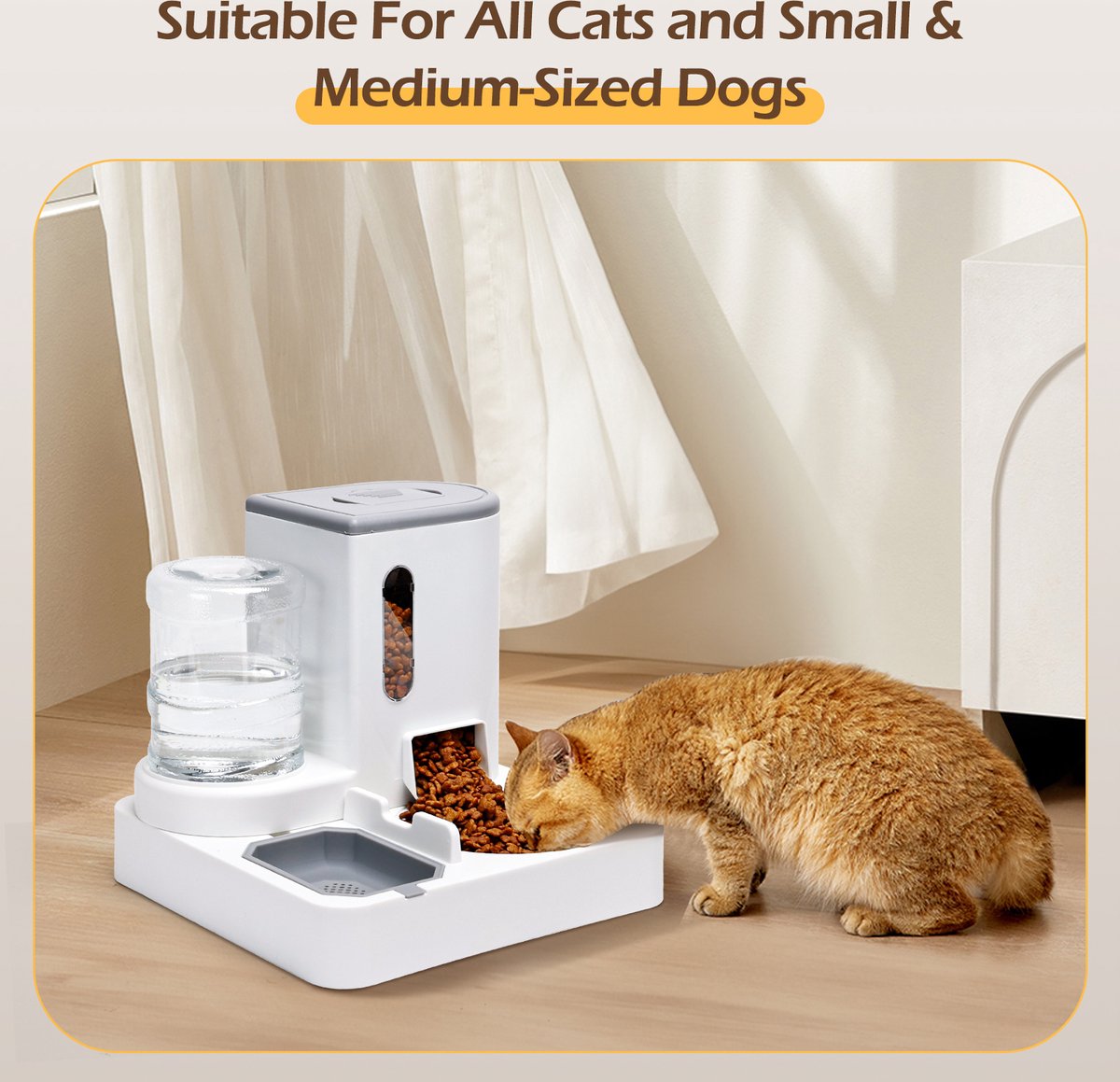 Nobleza Automatische Dierenvoederset - Set van 2 - Dier Voeder •