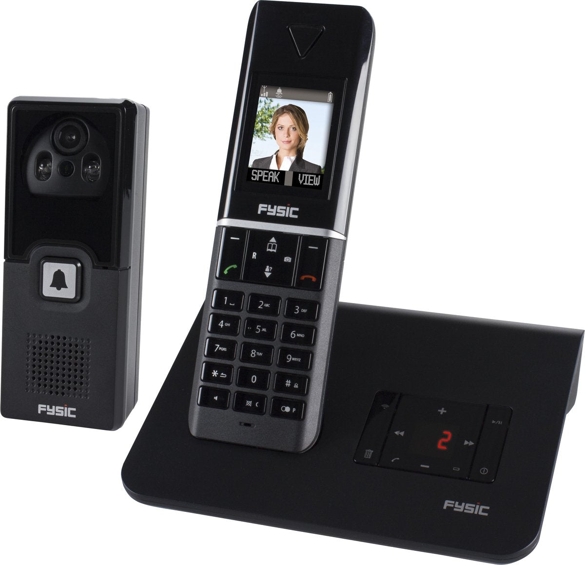 Huistelefoon senioren - Senioren telefoon - Vaste lijn - Zwart - Fysic FX-6107 •