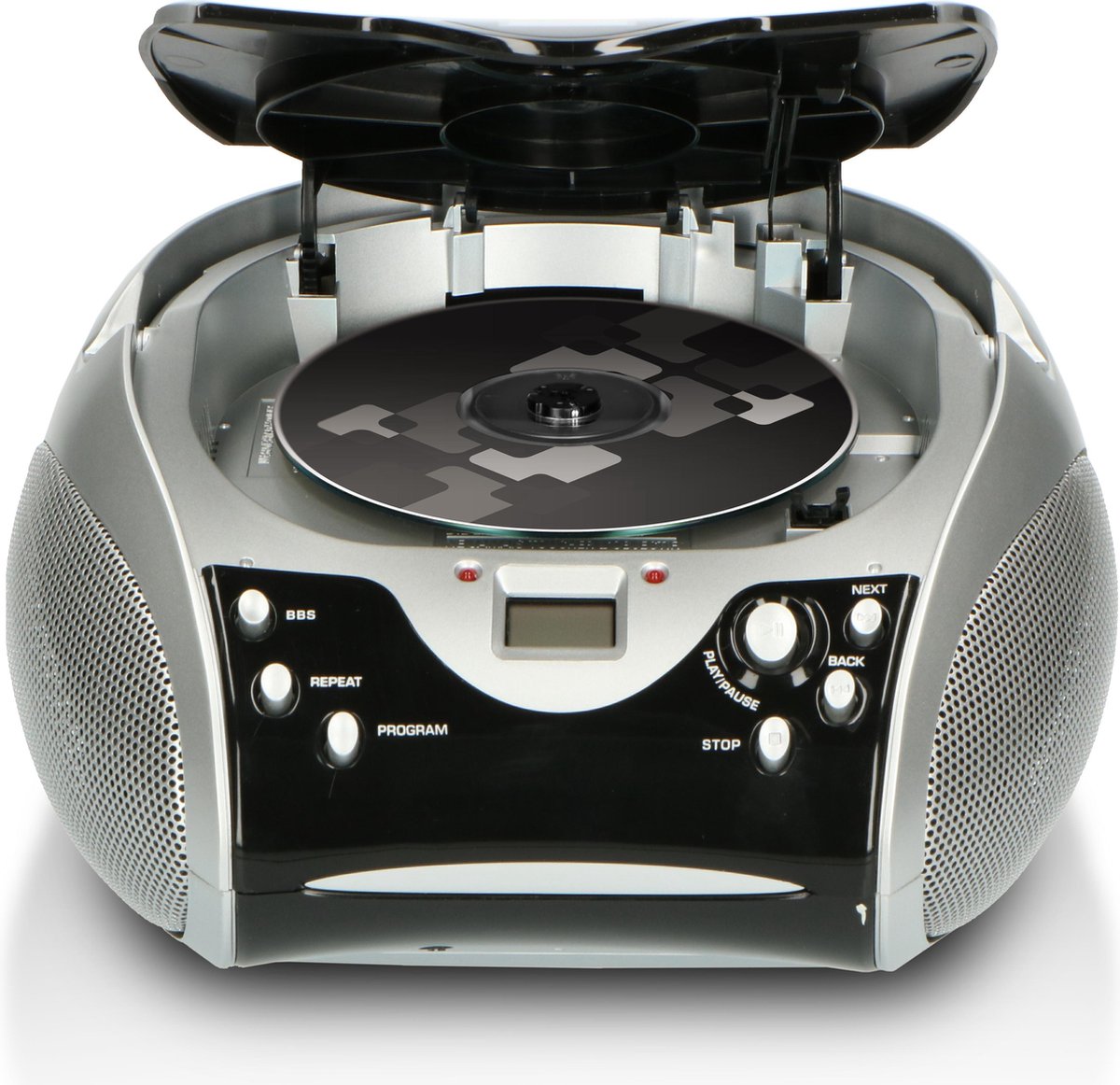 Lenco SCD-27BK - Draagbare FM Radio CD Speler met AUX - Zwart