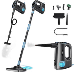 Olvy 14-in-1 Stoomreiniger - Dweilfunctie - Touchscreen - 125° Stoom – Mop - Tapijtreiniger – Vlekkenreiniger – Zetelreiniger - Handstoomreiniger – 5M Snoer