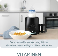 Alecto BW600BK - Flessenwarmer met Snelle Opwarming (210W) - Zwart •