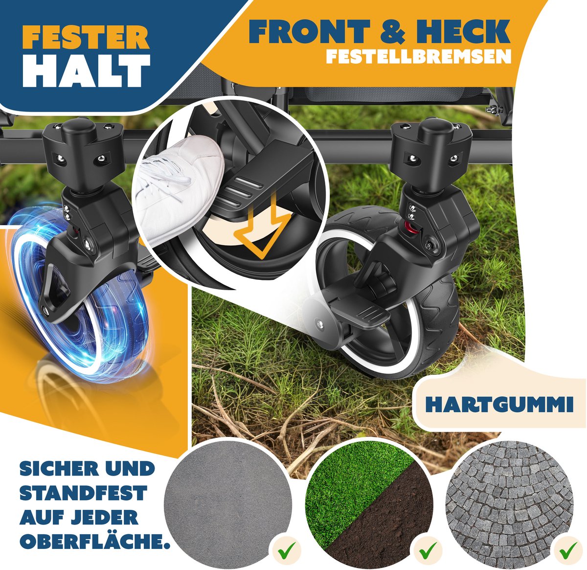 KESSER® Bolderkar GTS-9100 opvouwbaar met Dak tot 80 kg draagvermogen - Antraciet / Neongroen