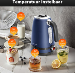 Taylor Swoden Waterkoker - Instelbare Temperatuur 1.7L - Blauw | Sinbad 30UGY •