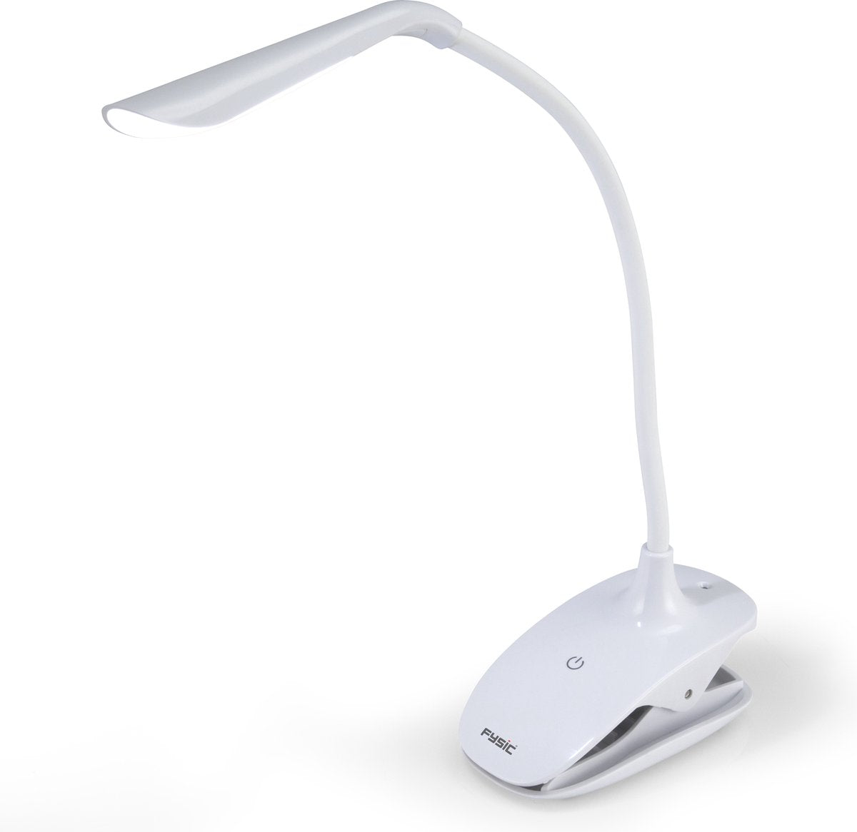Fysic Leeslamp met LED verlichting - Oplaadbaar via USB - Leeslampje met klem - FL-11 - Wit •