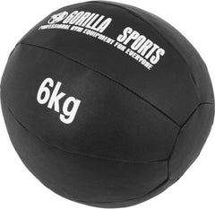 Medicijnbal - Medicine ball - Gewichtsbal - 6 KG - Zwart - Gorilla Sports®