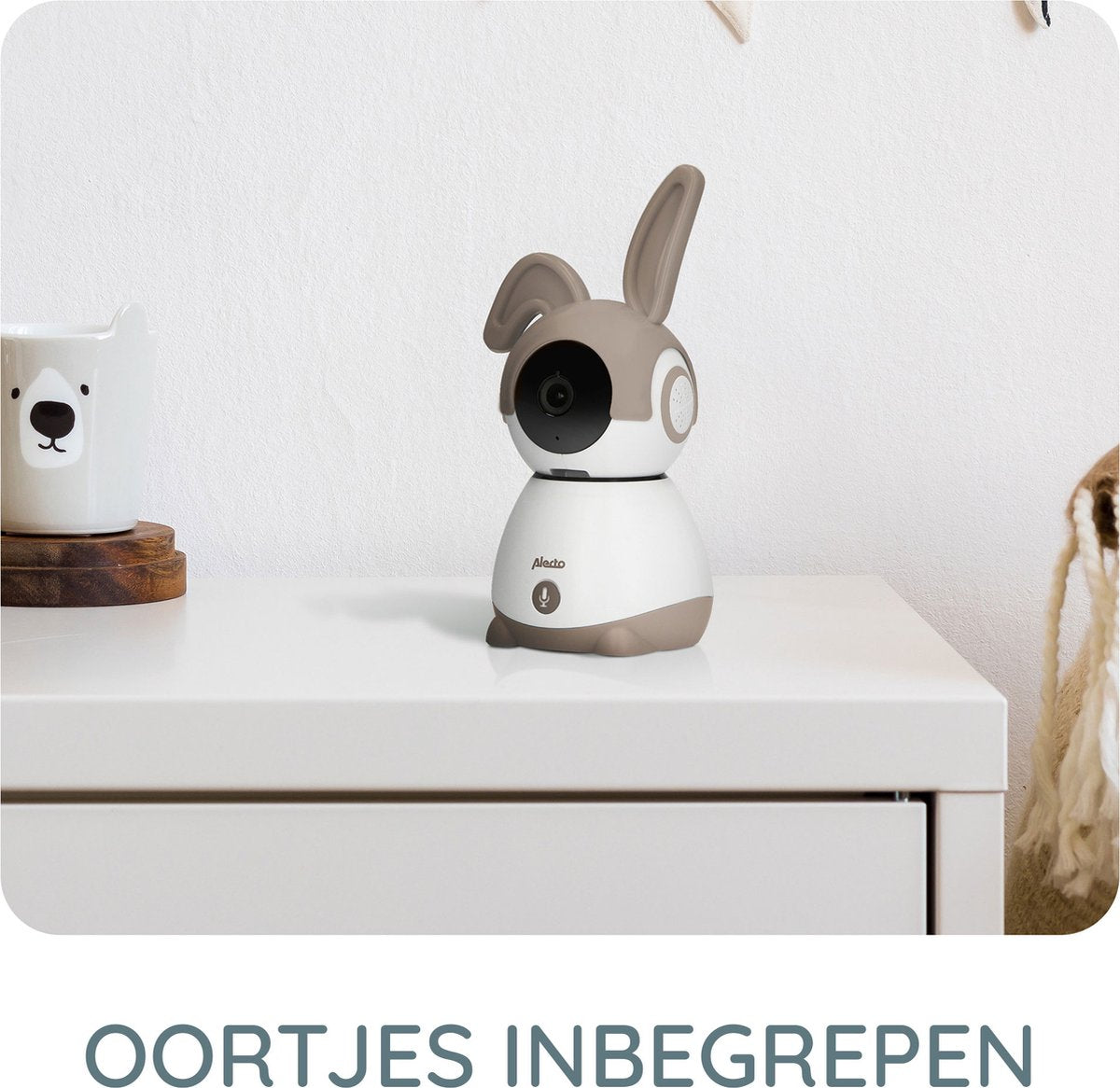Alecto Wifi Babyfoon met Camera en App - Beweegbaar - Beige