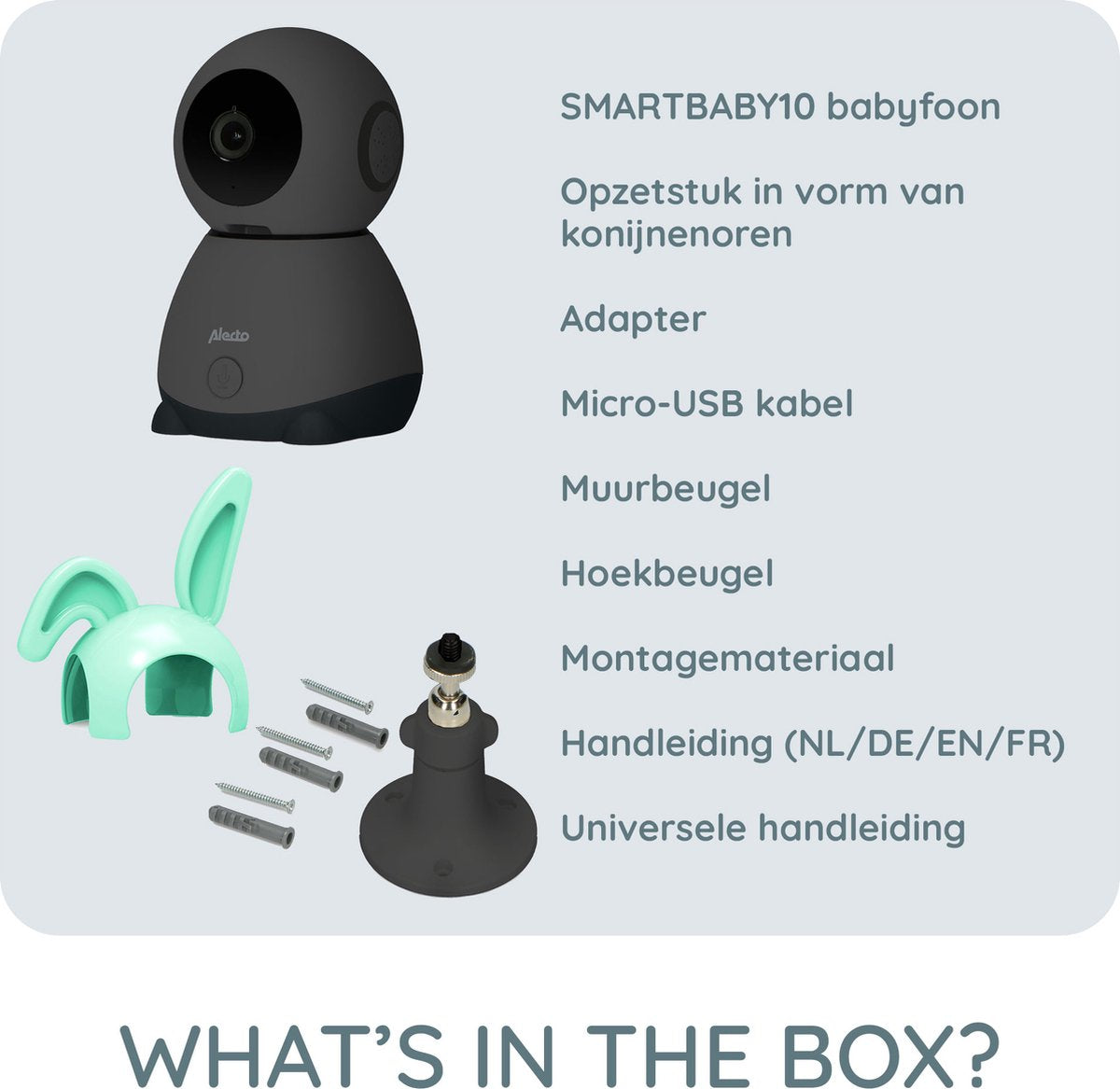 Alecto Wifi Babyfoon met Camera en App - Beweegbaar - Zwart