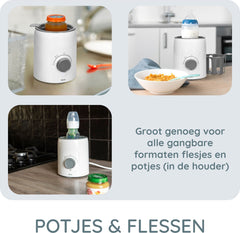Alecto BW600 - Flessenwarmer met Snelle Opwarming (210W) - Wit •