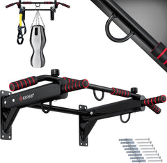 KESSER® Pull up bar - Optrekstang - Wandmontage - Rood